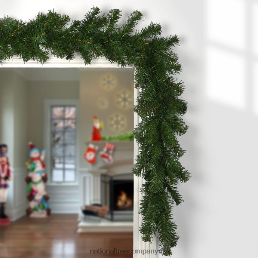 Greenery | National Tree Company Artificial Christmas Garland Green Kincaid Spruce Christmas Collection 9 Feet F2L4F383